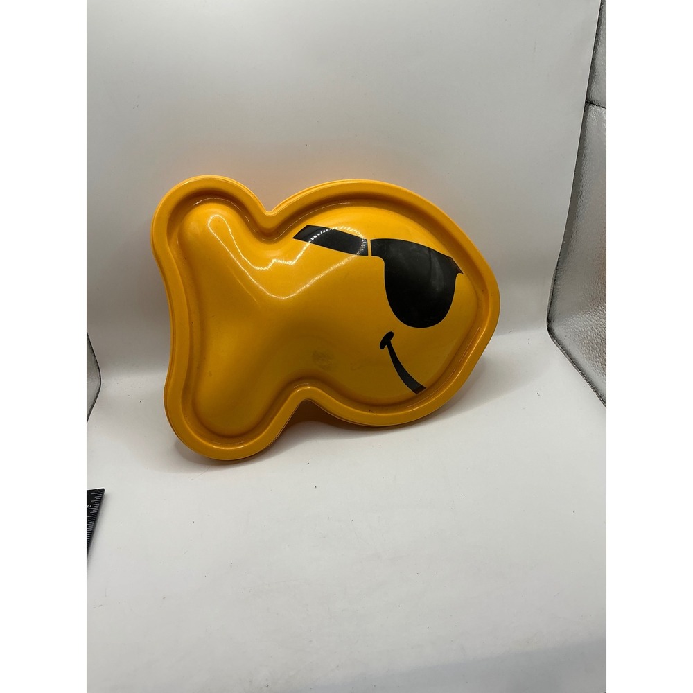 Goldfish Crackers Yellow Plastic Snack Container Storage Box Sunglasses Fish